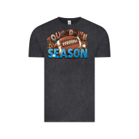 Vintage Black touchdown season Vintage Tee - FaDigitalArtStudio