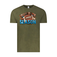 Vintage Olive touchdown season Vintage Tee - FaDigitalArtStudio