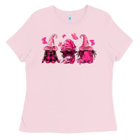 Bubblegum Pink breast cancer afro gnomies Ladies Tee - FaDigitalArtStudio
