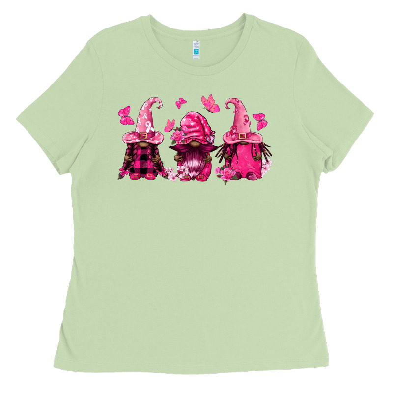 Breast Cancer Afro Gnomies Ladies Tee by FaDigitalArtStudio | Teevron