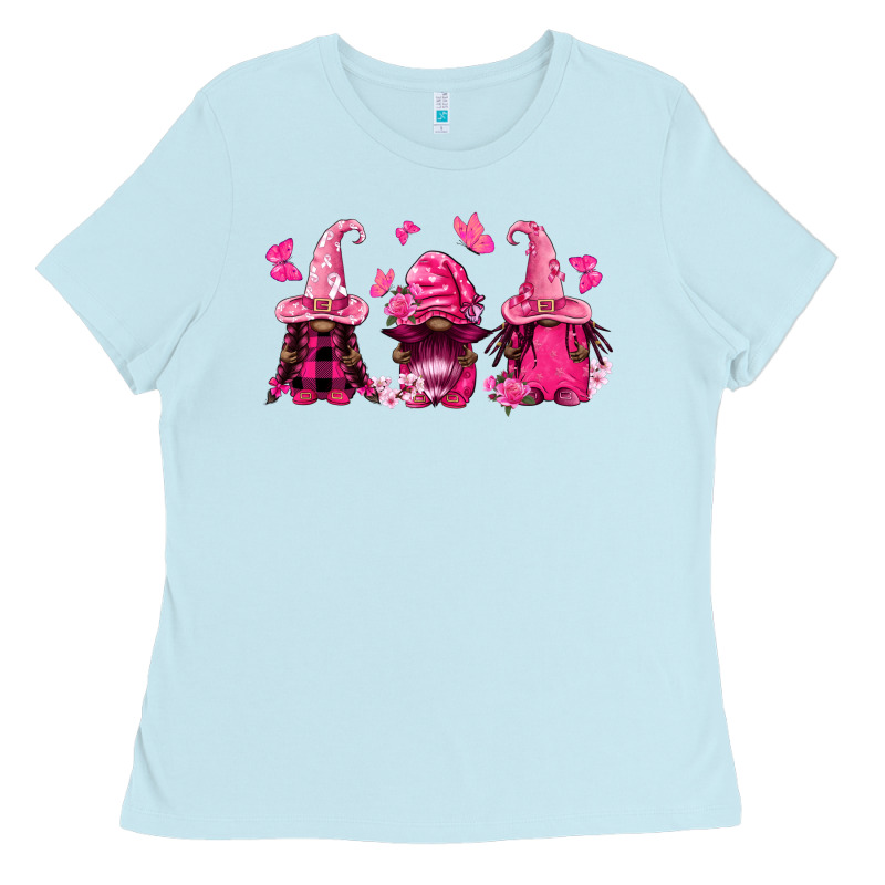 Breast Cancer Afro Gnomies Ladies Tee by FaDigitalArtStudio | Teevron