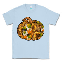 Dusty Blue leopard cowhide sunflower pumpkin Classic Tee - Jasminsmagicworld
