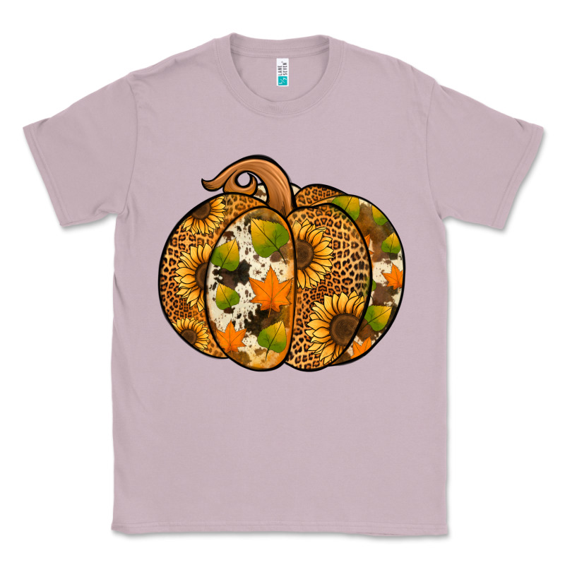 Leopard Cowhide Sunflower Pumpkin Classic Tee by Jasminsmagicworld | Teevron