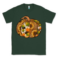 Sports Green leopard cowhide sunflower pumpkin Classic Tee - Jasminsmagicworld