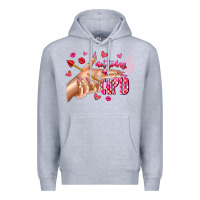 Heather Grey Not Today Cupid Premium Hoodie - CowhideDigitalArt