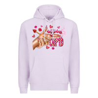 Lilac Not Today Cupid Premium Hoodie - CowhideDigitalArt
