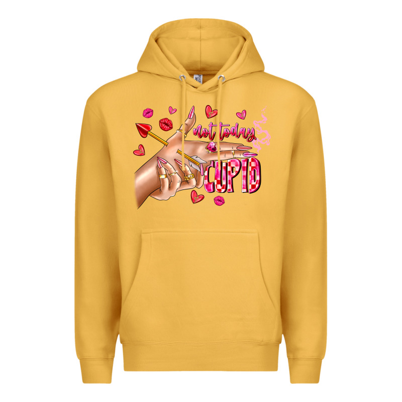 Not Today Cupid Premium Hoodie by CowhideDigitalArt | Teevron