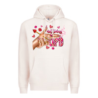 Pale Pink Not Today Cupid Premium Hoodie - CowhideDigitalArt