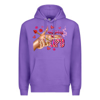 Purple Not Today Cupid Premium Hoodie - CowhideDigitalArt
