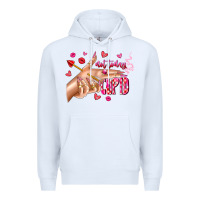 White Not Today Cupid Premium Hoodie - CowhideDigitalArt