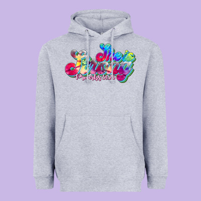 She Is Strong Proverbs 31:25 Heavyweight Hoodie Designed By Jahusdesignshop