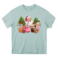 Arona pink christmas santa coffe cups Heavy Core Tee - CowGirlArtShop