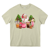 Mossy pink christmas santa coffe cups Heavy Core Tee - CowGirlArtShop