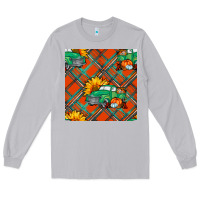 Moon Dust fall truck seamless pattern Long Sleeve Tee - BundleAndBundleShop