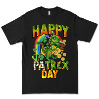 Black Happy St. Patrex Day Premium Tee - CowGirlArtShop