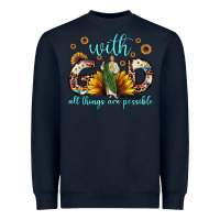 Navy with god all things are possible matthew 19 26 Heavyweight Sweatshirt - JahusDesignShop
