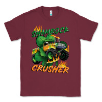 Burgundy Shamrock crusher St. Patrick's Day Classic Tee - CowGirlArtShop