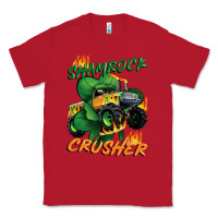 Red Shamrock crusher St. Patrick's Day Classic Tee - CowGirlArtShop