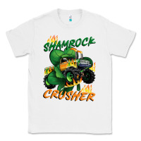 White Shamrock crusher St. Patrick's Day Classic Tee - CowGirlArtShop