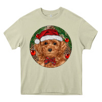 Mossy Christmas Toy Poodle Heavy Core Tee - RanaPortraitStore