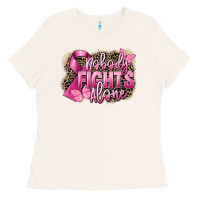 Nobody Fights Alone Cancer Ladies Tee | Teevron