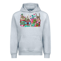 Heather Grey skeleton summer coffee cups Urban Hoodie - Jasminsmagicworld