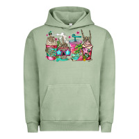 Pigment Oil Green skeleton summer coffee cups Urban Hoodie - Jasminsmagicworld