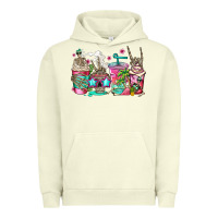 Pigment Pistachio skeleton summer coffee cups Urban Hoodie - Jasminsmagicworld