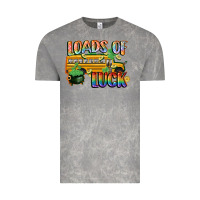 Cloud Rock Loads of luck with school bus St. Patrick's Day Vintage Tee - FaDigitalArtStudio