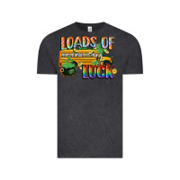Vintage Black Loads of luck with school bus St. Patrick's Day Vintage Tee - FaDigitalArtStudio