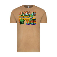 Vintage Camel Loads of luck with school bus St. Patrick's Day Vintage Tee - FaDigitalArtStudio