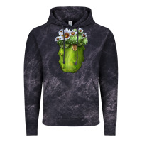 Cloud Black Blossfeldia Cactus Vintage Hoodie - LillyAllenDesigns