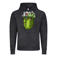 Vintage Black Blossfeldia Cactus Vintage Hoodie - LillyAllenDesigns