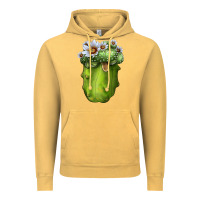 Vintage Mustard Blossfeldia Cactus Vintage Hoodie - LillyAllenDesigns