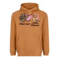 Meerkat peace love golden retriever Heavyweight Hoodie - JahusDesignShop
