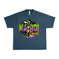 Midnight Navy mardi gras lightning Urban Heavy Tee - FaDigitalArtStudio