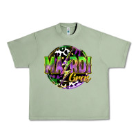 Oil Green mardi gras lightning Urban Heavy Tee - FaDigitalArtStudio