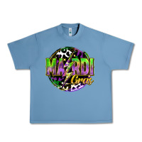 Pebble Blue mardi gras lightning Urban Heavy Tee - FaDigitalArtStudio