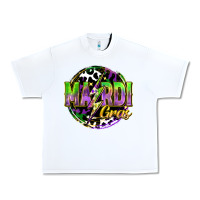 White mardi gras lightning Urban Heavy Tee - FaDigitalArtStudio