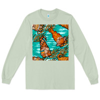 Matcha fall gnomes seamless pattern Long Sleeve Tee - BundleAndBundleShop