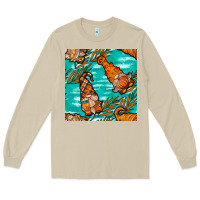 Mushroom fall gnomes seamless pattern Long Sleeve Tee - BundleAndBundleShop