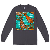 Smoke fall gnomes seamless pattern Long Sleeve Tee - BundleAndBundleShop