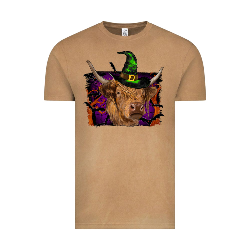 Highland Cow Halloween Vintage Tee by RanaPortraitStore | Teevron