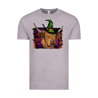 Vintage Zinc highland cow halloween Vintage Tee - RanaPortraitStore