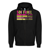 Black retro softball png Zipper Hoodie - JahusDesignShop