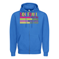 True Royal retro softball png Zipper Hoodie - JahusDesignShop