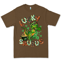 Cacao Lucky Saurus Premium Tee - CowGirlArtShop
