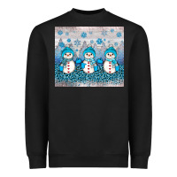 Black snowman winter Heavyweight Sweatshirt - JahusDesignShop
