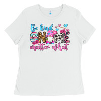 White be kind gnome matter what Ladies Tee - OliviaCreatesArt