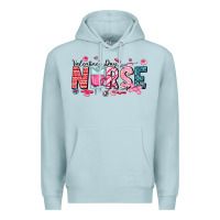 Blue Mist Nurse Valentine Premium Hoodie - CowhideDigitalArt